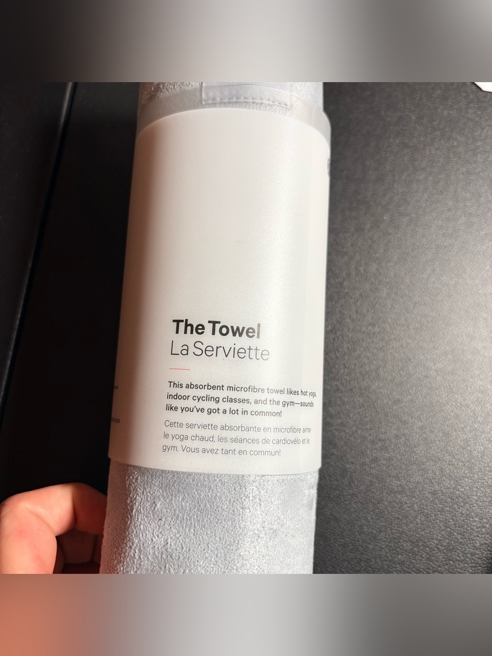 Lululemon The Towel Hail Gray Yoga Mat Towel NWT